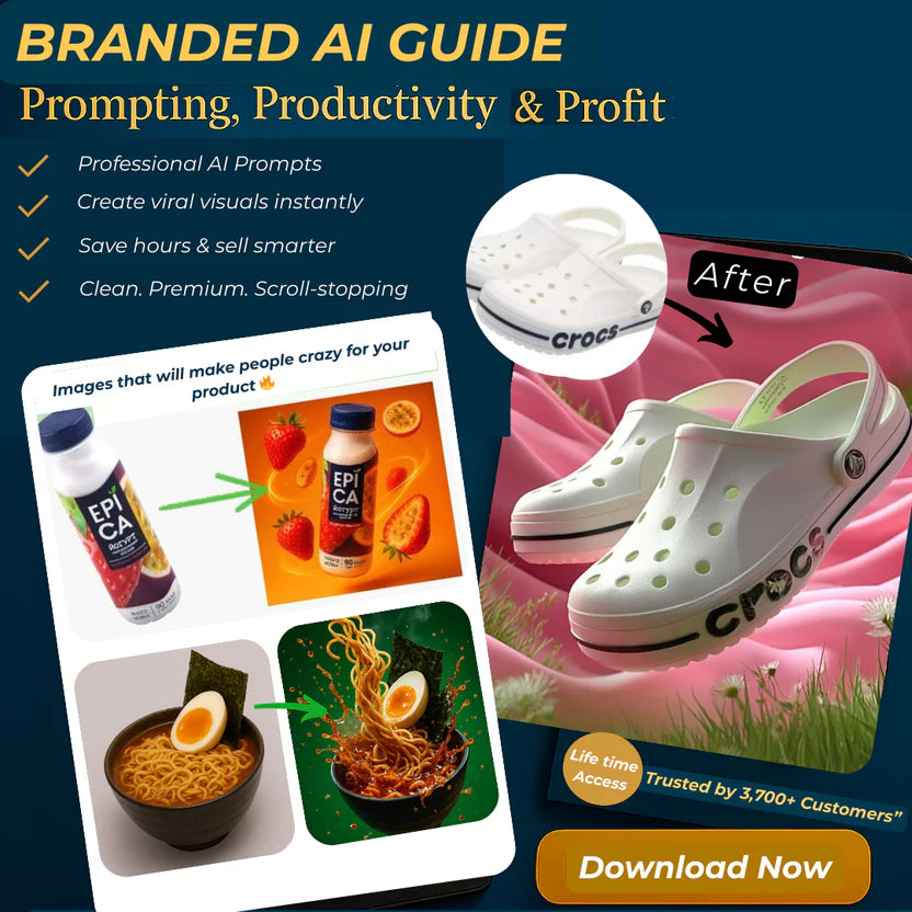 INDIA'S BEST SELLING AI PRODUCT PROMPT GUIDE (IMAGE + VIDEO)